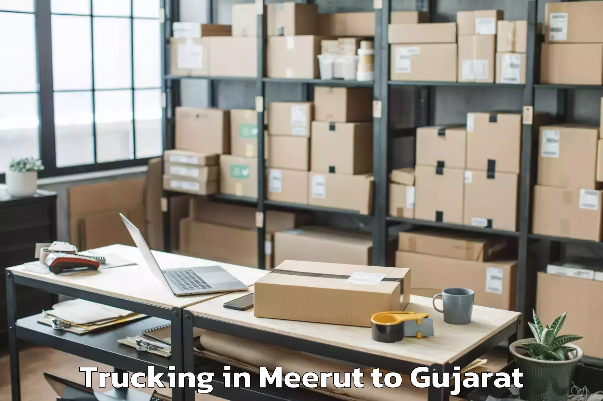 Book Meerut to Shilaj Trucking Online